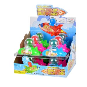 KOKO'S PULL BACK SPACE SHIP LOLLIPOP CANDY 12 CT