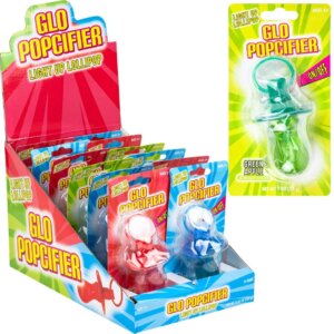 GLO POPCIFIER LIGHT UP LOLLIPOP 12CT