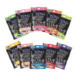 MYSTIC LABS DELTA 8 THC GUMMIES 300MG 12CT 6 BAGS