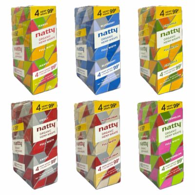 Natty Hemp Wraps 4/99 4PK 15CT