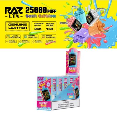 RAZ GUSH 25000 DISPOSABLE 5% 16ML 5CT