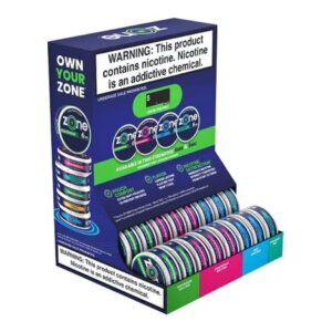 ZONE NICOTINE POUCHES DISPLAY 6MG AND 9 MG 40CT- ASSORTED FLAVORS