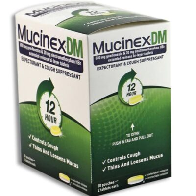 MUCINEX DM EXPECTORANT & COUGH 2PK 20CT