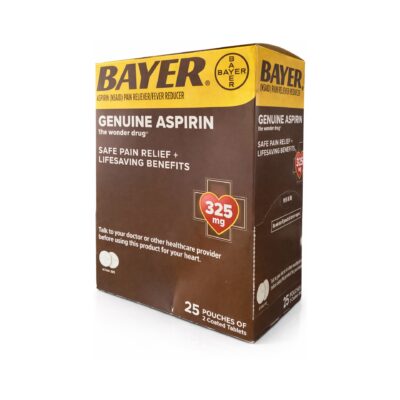 BAYER ASPIRIN SINGLE DOSE BOX