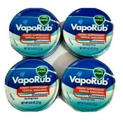 VICKS VAPORUB BALM 0.45OZ 12CT