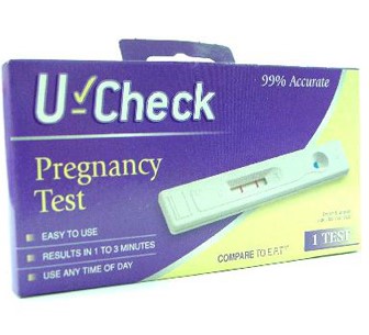 U CHECK PREGNANCY TEST 1 CT