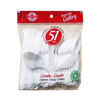 PARTY WORLD CUTLERY COMBO 51 CT