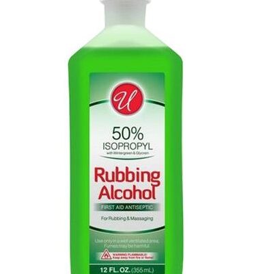 U RUBBING ALCHOHOL GREEN 50% 12OZ