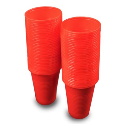 PLASTIC CUPS RED 7 OZ 70 CT