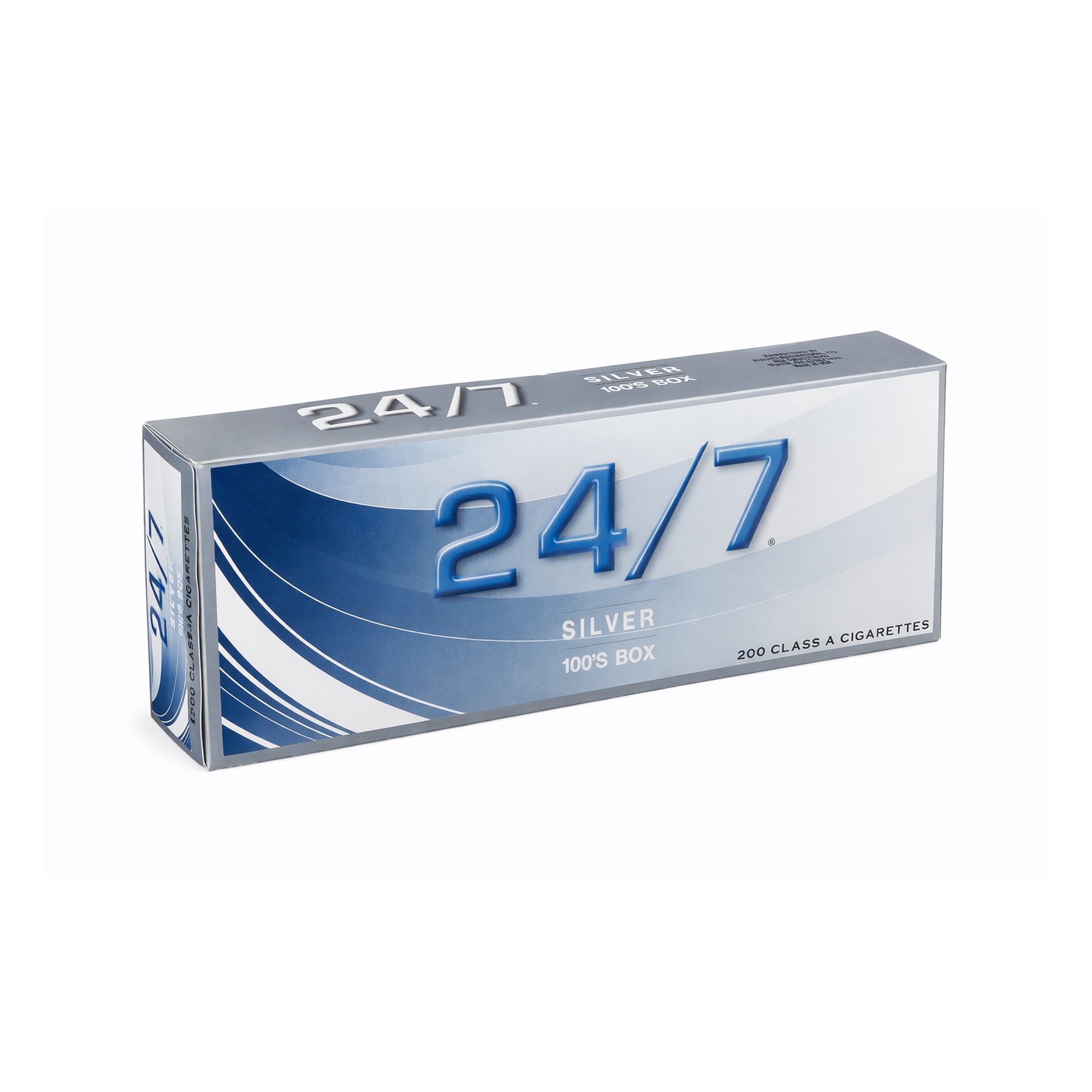 24/7 cigarettes Silver 100 Box 20 ct., 10 pk 24/7 CIGARETTE BOX 20PK 10CT