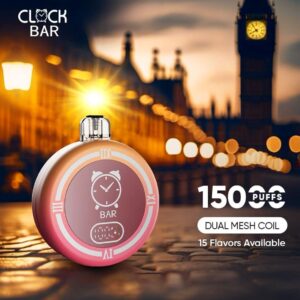 CLOCK BAR DISPOSABLE 15000 PUFFS 5CT