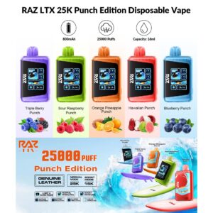 RAZ PUNCH EDITION 25000 DISPOSABLE 5% 16ML 5CT