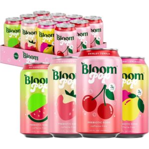 BLOOM POP PREBIOTIC SODA 12OZ 12CT