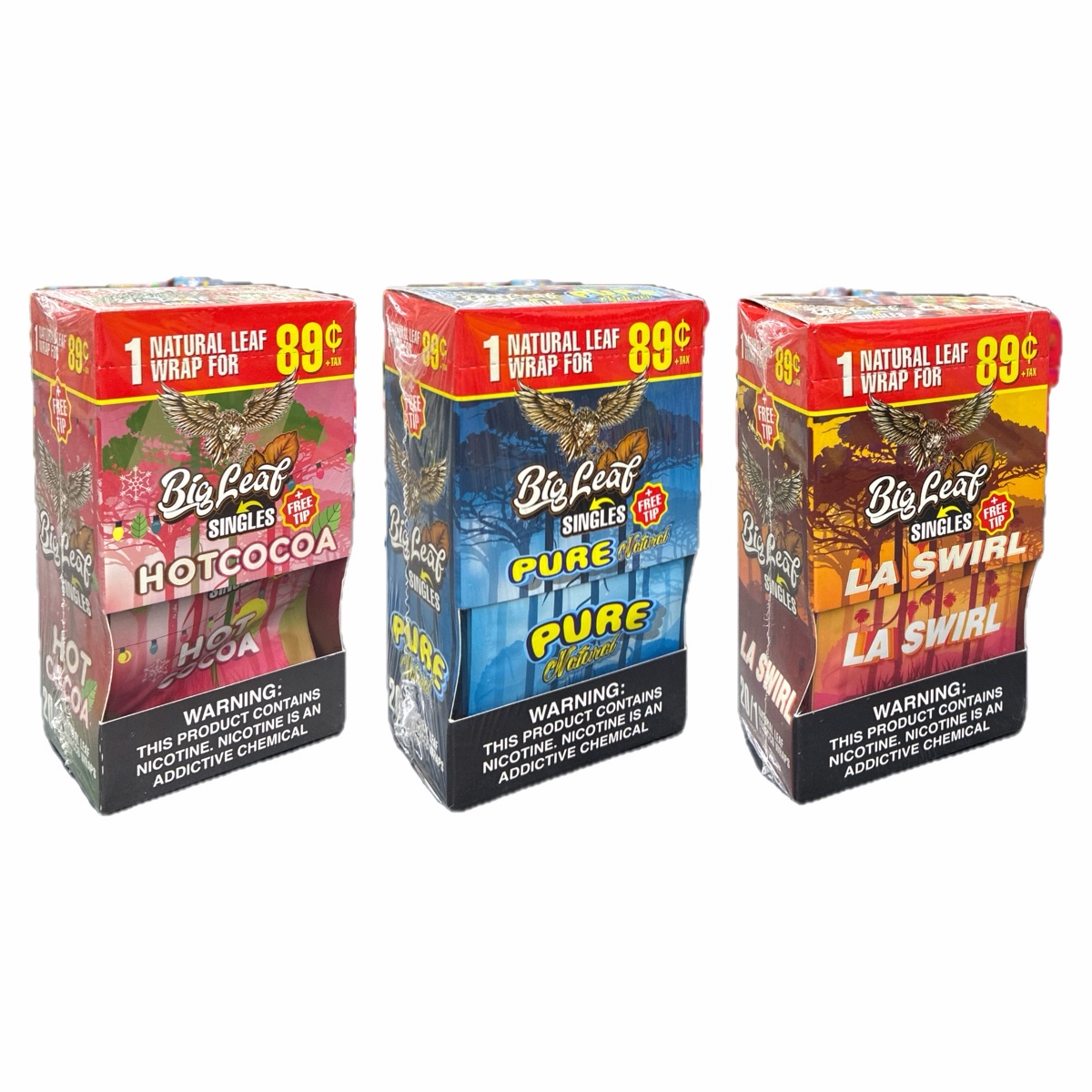 BIG LEAF WRAPS $0.89 1PK 20CT - Metro Atlanta Wholesale