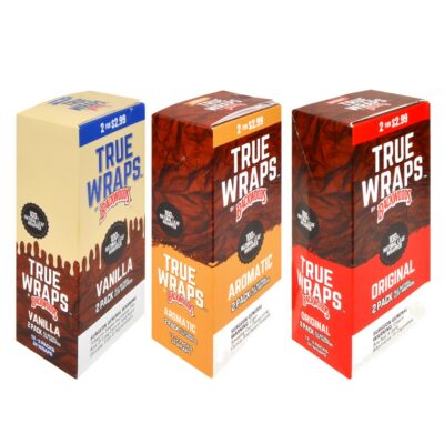 BACKWOODS TRUE WRAPS PRE PRICED 2.99 2PK 24 CT