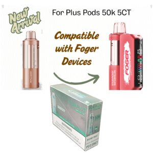 FOR PLUS COMPATIBLE DISPOSABLE PODS 50K PUFFS 25ML 5CT
