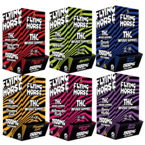 FLYING HORSE GUMMIES THC INFUSED 1500MG 60CT