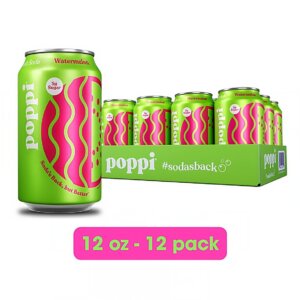 POPPI PROBIOTIC SODA 12OZ 12CT - WATERMELON