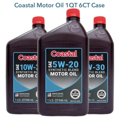 COASTAL MOTOR OIL 1QT 6CT
