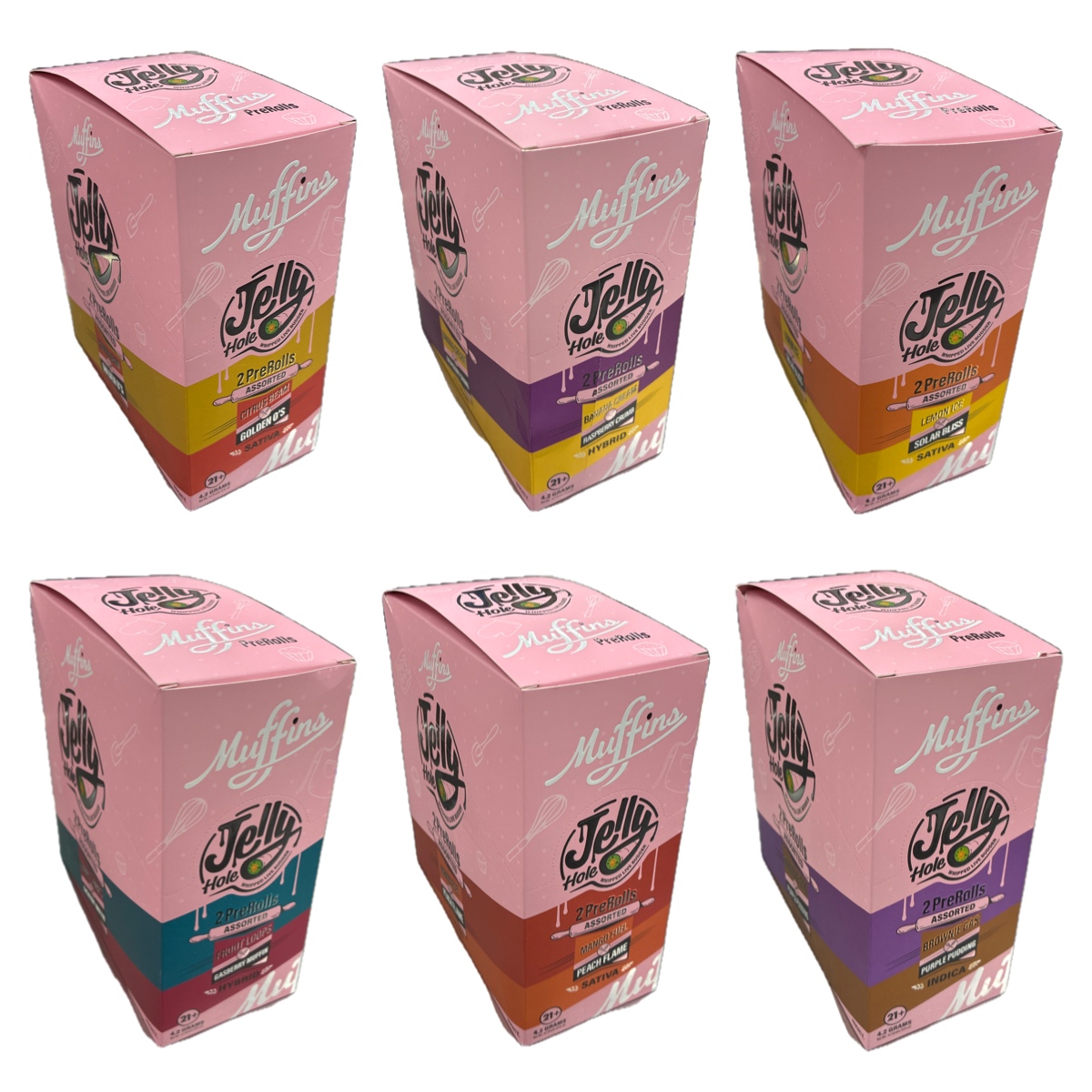 Muffins Thc-P Jelly Hole Pre Roll 4.2GMS 2PK 10CT