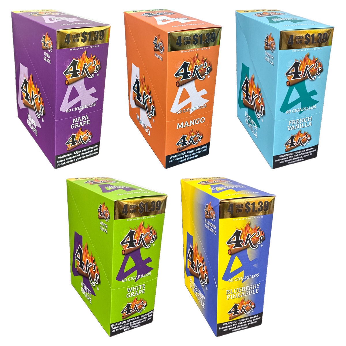 4 Kings 4/$1.39 4PK 15CT