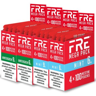 FRE MEGA PACK NICOTINE POUCH 100PK 4CT