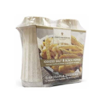 CHEF'S SALT & PEPPER SHAKERS 5.5 OZ