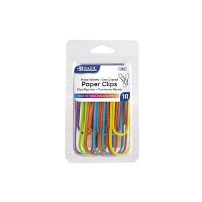 BAZIC PAPER CLIPS MEGA 10 CT