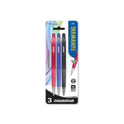 DIAMANTE MECHANICAL PENCIL 0.5 SOFT GRIP 3PK 1CT