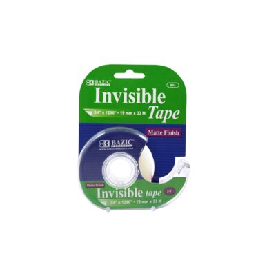 BAZIK INVISIBLE TAPE 3/4 1 CT