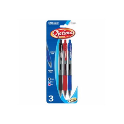 OPTIMA OIL GEL PEN (BLUE, RED ,BLACK) 3PK 1 CT