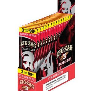 ZIG ZAG 3/99 3PK 15CT STRAWBERRY
