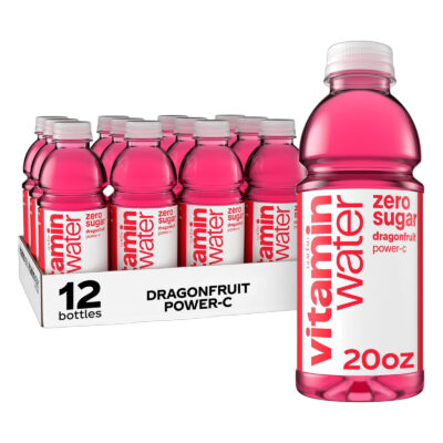 VITAMIN WATER 20 OZ 12CT (ZERO SUGAR POWER C DRAGONFRUIT)
