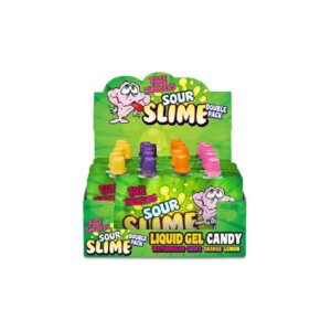 FACE TWISTERS SOUR SLIME DOUBLE PACK LIQUID GEL CANDY WATERMELON GRAPE ORANGE LEMON