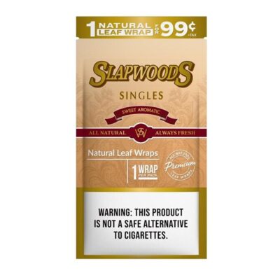 SLAPWOODS SINGLES LEAF WRAPS $0.99 20CT