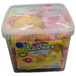 PEELERZ ASSORTED FRUIT PEELABLE GUMMY 0.99CENTS 42CT 1JAR