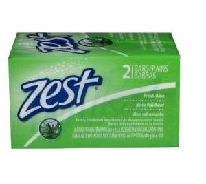 ZEST FRESH ALOE SOAP BAR 2 CT