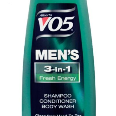 V05 MENS 3 IN 1 FRESH ENERGY SHAMPOO+CONDITIONER+BODY WASH 15OZ