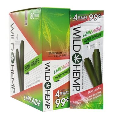 WILD HEMP WRAPS 4/99 4PK 20CT