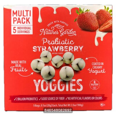 NATURES GARDEN PROBIOTIC YOGGIES STRAWBERRY 3.5OZ 5CT