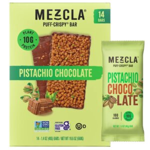 MEZLA BAR PISTACHIO CHOCOLATE 1.4 OZ 14CT