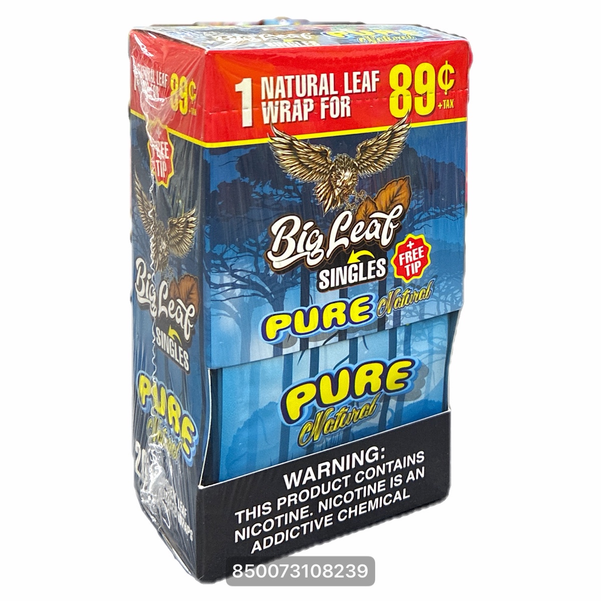 BIG LEAF WRAPS $0.89 1PK 20CT - Metro Atlanta Wholesale
