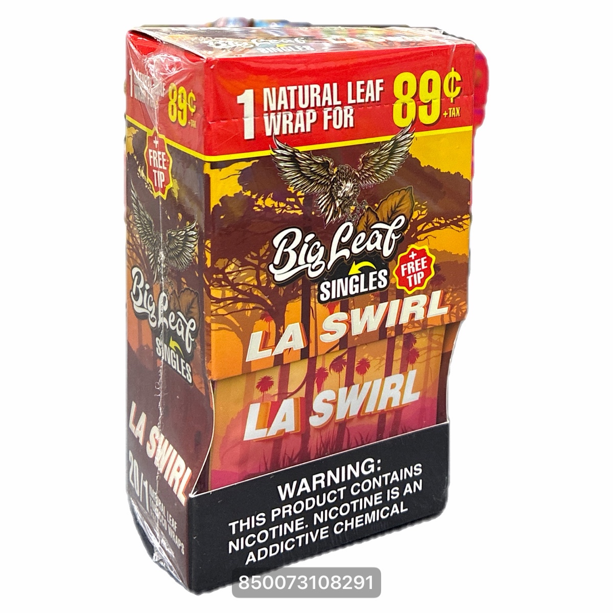 BIG LEAF WRAPS $0.89 1PK 20CT - Metro Atlanta Wholesale