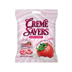 CREME SAVER HARD CANDY STRAWBERRIES & CREME 3 OZ