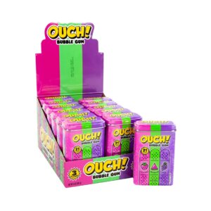 OUCH BUBBLE GUM 3 FLAVORS 21 STICKS 12CT