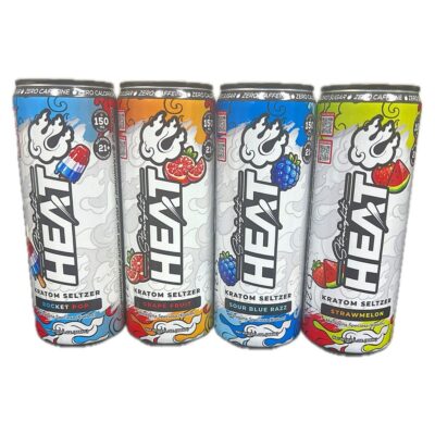 Heat Beverage Kratom Seltzer 355ML 12OZ 12CT