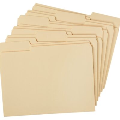 MANILA FILE FOLDERS BEIGE 10 CT