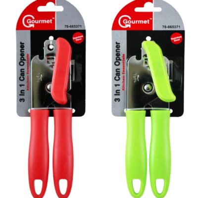 GOURMENT 3 IN 1 CAN OPENER 1 CT